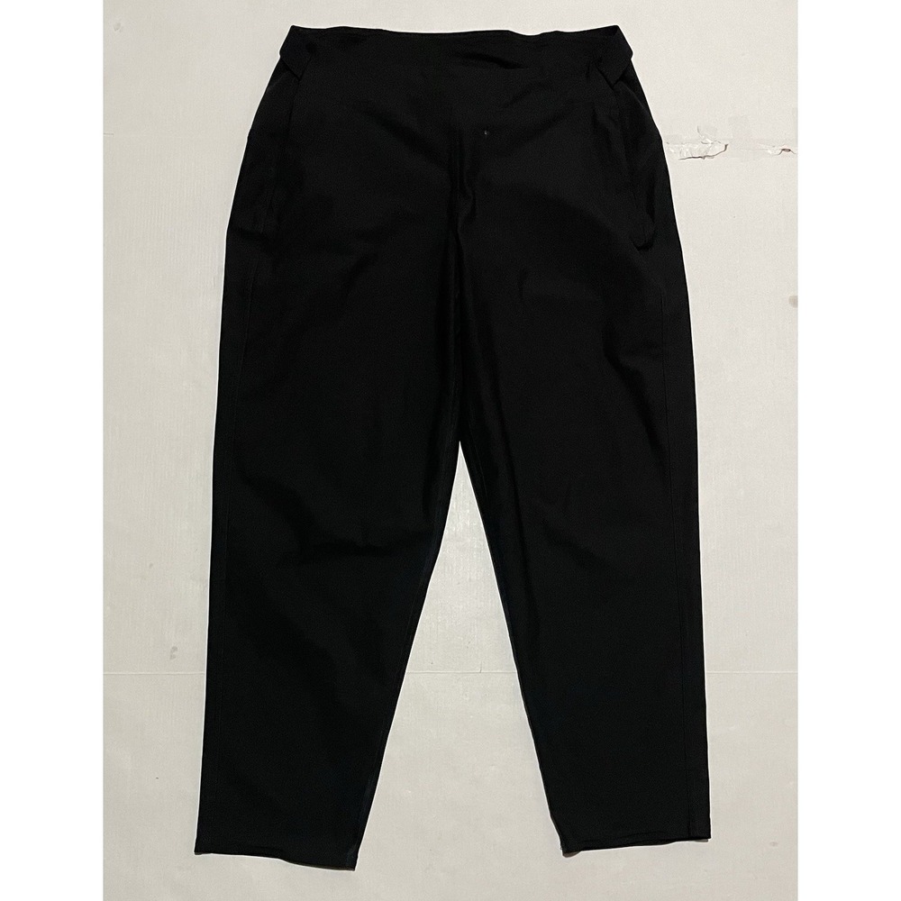 Lululemon Pants Womens Size 10 X 26.5 Black Stretch Waist Tapered Ankle